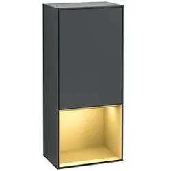 Villeroy und Boch Finion Seitenschrank G550HFHG 41,8cm, rechts, Emotion, Regal unten Gold Matt, Midnight Blue Matt Lacquer
