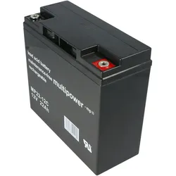 Multipower MP22-12C Blei Akku mit Stecksystem M6 Schraubanschluss