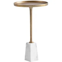 Wohnling WL7.207 Beistelltisch Echter Marmor / Metall 30x30x55 cm