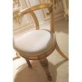 Esszimmer Lehnstuhl Barock neu Polsterstuhl Luxus Sessel Stuhl Stühle Wohnzimmer