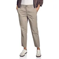 STREET ONE Damen A378680 Softe Twill Chino, Buff Grey,