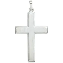 Kreuz-Anhänger JOBO "Anhänger Kreuz", silber (silber 925), Schmuckanhänger, Damen, Silber 925 (Sterlingsilber), 925 Silber