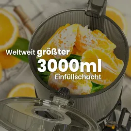 Kuvings Auto10S Slow Juicer , Farbe:Schwarz matt - Schwarz