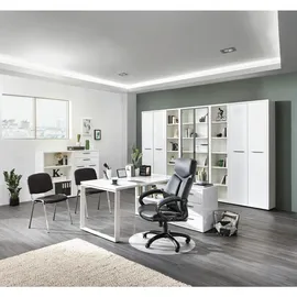 Composad Türen 2er Set DISEGNO, Weiß Hochglanz, Metall, 2-teilig, 75x210x1.8 cm ISO 9001, Fsc, Zubehör