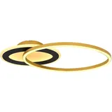 GLOBO lighting LED-Deckenleuchte in Gold - (B)53 x (H)7 x (T)23,5 cm | Gr.: onesize