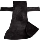 Tectake Kuscheldecke Schwarz,