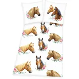 Herding Young Collection Young Collection Pferd Renforcé weiß 135 x 200 cm + 80 x 80 cm