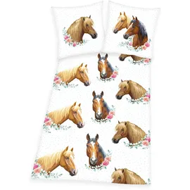 Herding Young Collection Young Collection Pferd Renforcé weiß 135 x 200 cm + 80 x 80 cm