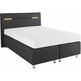 Westfalia Schlafkomfort Boxspringbett 140 x 200 cm H3 Grau