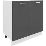 VCM Spülunterschrank Breite 80 cm Spülenschrank Unterschrank Spüle Küche Esilo