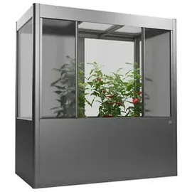 Biohort Gewächshaus Florentina Maxi 2 m x 1 m Quarzgrau-Metallic