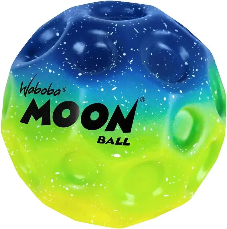 Waboba Der Moonball mit Farbverlauf springt aus dieser Welt - Patentiertes Design - Krater erzeugen Pop-Geräusche beim Aufprall, leicht zu greifen, mehrfarbig, Einheitsgröße