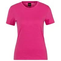 Boss T-Shirt »C_Esla Premium Damenmode«, mit Rundhalsausschnitt lila
