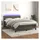 vidaXL Boxspringbett mit Matratze & LED Dunkelgrau 140x200 cm Samt
