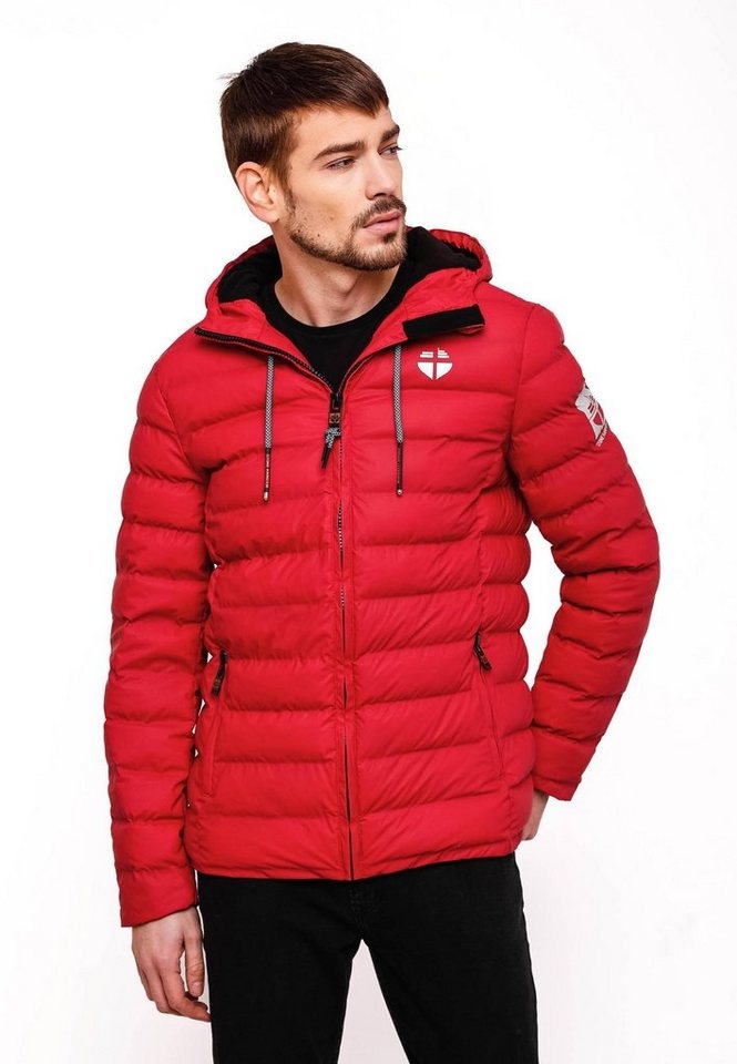 Stone Harbour Winterjacke Zaharoo Wasserdichte, gesteppte Regenjacke für den Winter rot XXL (56)