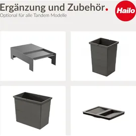 HAILO Mülleimer Küche, Einbau ab 40cm Schrank, Abfalleimer 1x 28 L