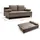 xonox Schlafcouch Cord 2,5 Sitzer Braunbeige