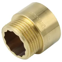 GENERAL FITTINGS - Hahnverlängerung 1'x20mm Messing Gewindeverlängerung Rohrverlängerung