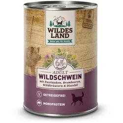 Wildes Land 6 x 400g Wildschwein mit Pastinake