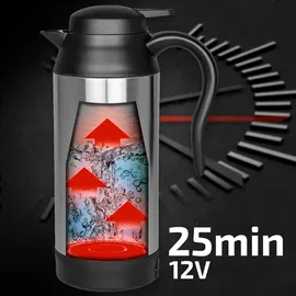 Heyner Reisewasserkocher 750 ml Silber