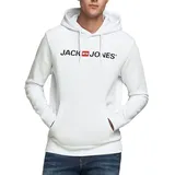 JACK & JONES Corp Old Logo Kapuzenpullover White / Detail Regular Fit S