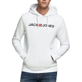 JACK & JONES Corp Old Logo Kapuzenpullover White / Detail Regular Fit S