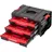 QBRICK Schubladenbox Kunststoff 450 x 310 x 244 mm schwarz/rot bestückt