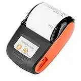 Ejoyous Bluetooth Belegdrucker, Mobiler Bondrucker POS-Drucker Tragbarer Thermodrucker Quittungsdrucker, für Schublade Büro Restauran kompatibel mit Android (ORANGE)
