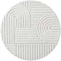 Carpet City "FOCUS765", beige Creme, H:20mm Ø:200cm, Obermaterial: 100,