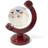GALILEO THERMOMETER WITH CHERRY WOOD BASE | Thermometer | Temperature Gauge