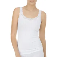 CALIDA Etude Toujours Tank Top Weiß Baumwolle Medium Damen,