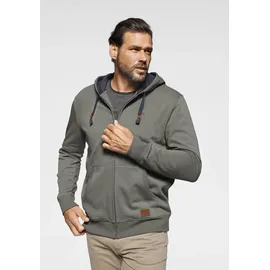 MAN'S WORLD Kapuzensweatjacke Herren Olivgrün S