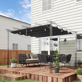 Outsunny Ersatzdach für Pergola 2,5 x 2,55 m Grau
