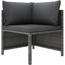 vidaXL Garten-Lounge-Set 4-tlg. grau