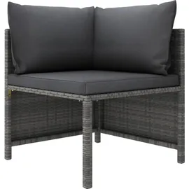vidaXL Garten-Lounge-Set 4-tlg. grau