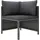 vidaXL Garten-Lounge-Set 4-tlg. grau