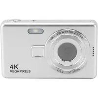 ciciglow Digitalkamera, Kinderkamera 12 MP, 16-facher Zoom, Digitale Videokamera 1080P mit 2,4-Zoll-TFT-Bildschirm, Integriertem Fülllicht, Kompakte Kleine Kamera für Kinder (Silver)