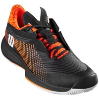 Wilson Herren KAOS Swift 1.5 Clay Sneaker, Black/Phantom/Shocking Orange, 42 2/3 EU
