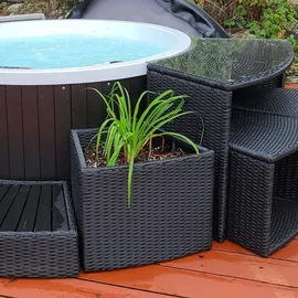 Canadian Spa Company 112 x 112 cm x 72 cm Braun