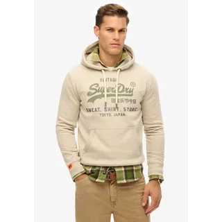 Superdry Vl Heritage Relaxed Kapuzenpullover Pelican Beige Marl XL