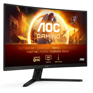 AOC CQ32G4VE 31,5 Zoll QHD Gaming Monitor (0,5 ms Reaktionszeit, 180 Hz)