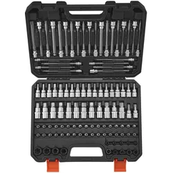VEVOR Bohrer-Steckschlüsselsatz 107 tlg. Sechskant/Torx/E-Torx/Tamperproof