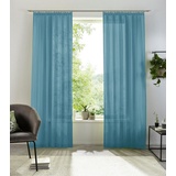 my home Gardine »XANA«, (1 St.), Voile, Bestseller, einfarbig, 1 Schal, pflegeleicht, unifarben my home blau 245 cm