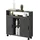 [en.casa] Lumijoki Badezimmerschrank 70 x 71 x 20 cm Dunkelgrau