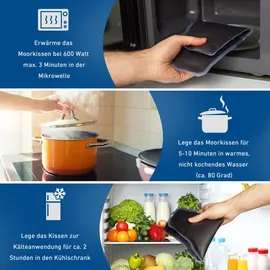 Axion Moorkissen 20 x 50 cm mit Naturmoor-Füllung 1 St Wärmekissen