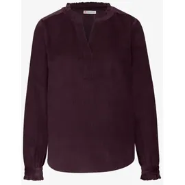 STREET ONE Cordbluse mit Rüschen - Rot - 34