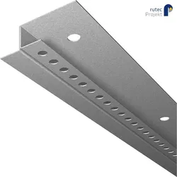 Rutec Projekt Trockenbauprofil TP48/15, für LED Strips bis 1.4cm Breite, Zinkblech, ohne Sichtschenkel, 200cm RUP-PFG315
