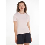 Tommy Hilfiger T-Shirt »NEW SLIM CODY C-NK SS«, mit Logostickerei, rosa