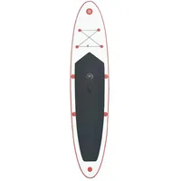 vidaXL Aufblasbares SUP-Board mit Segel 243 x 0 x 0 cm Rot/Weiß