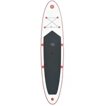 vidaXL Aufblasbares SUP-Board mit Segel 243 x 0 x 0 cm Rot/Weiß